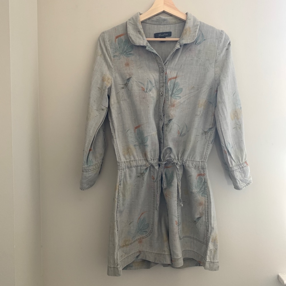 Anthropologie Floral Romper